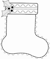 Christmas Stocking - christmas coloring