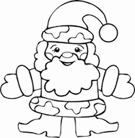 Santa Doll - christmas coloring